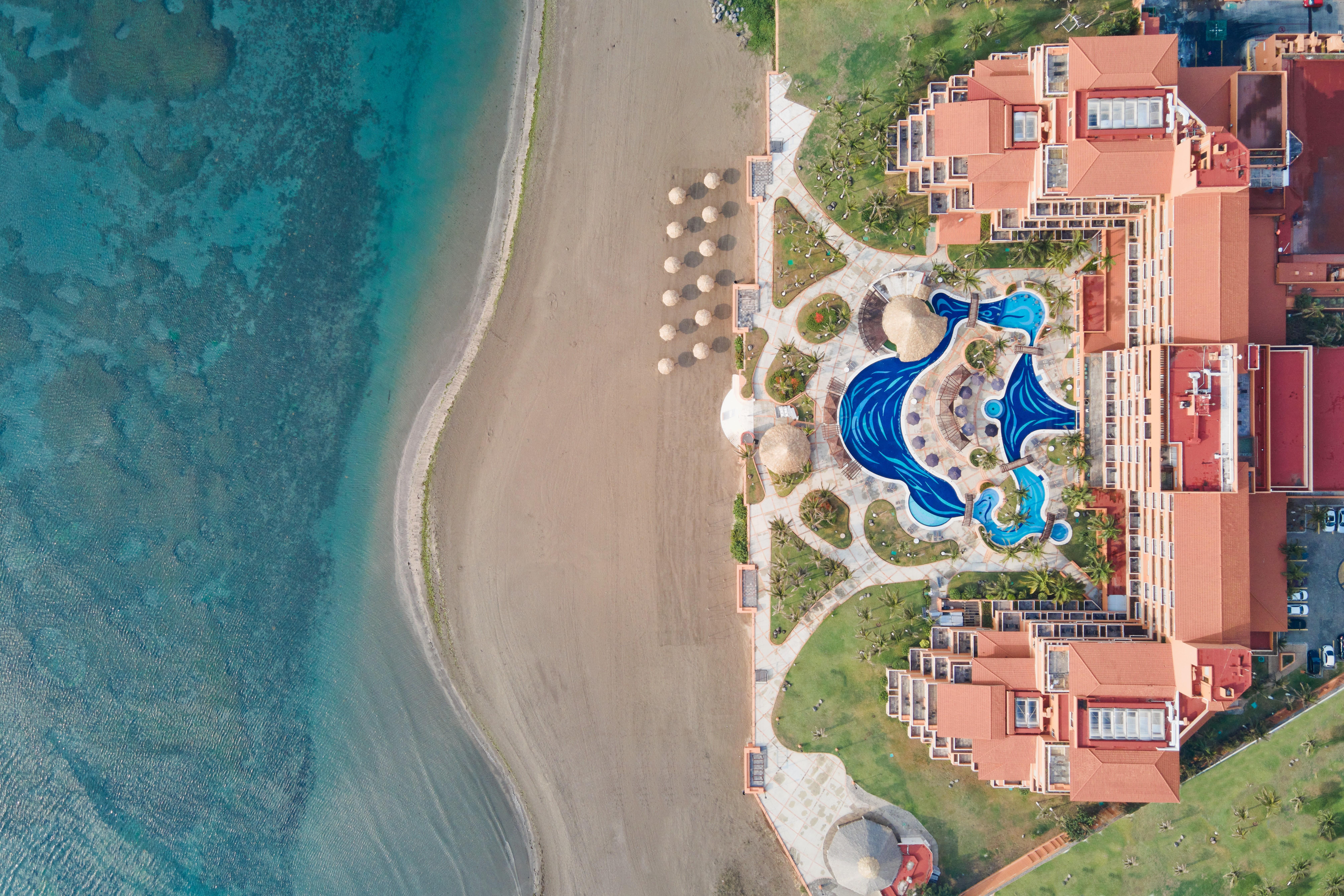 그랜드 피에스타 아메리카나 베라크루스 호텔 베라크루즈 외부 사진 Aerial view of the resort